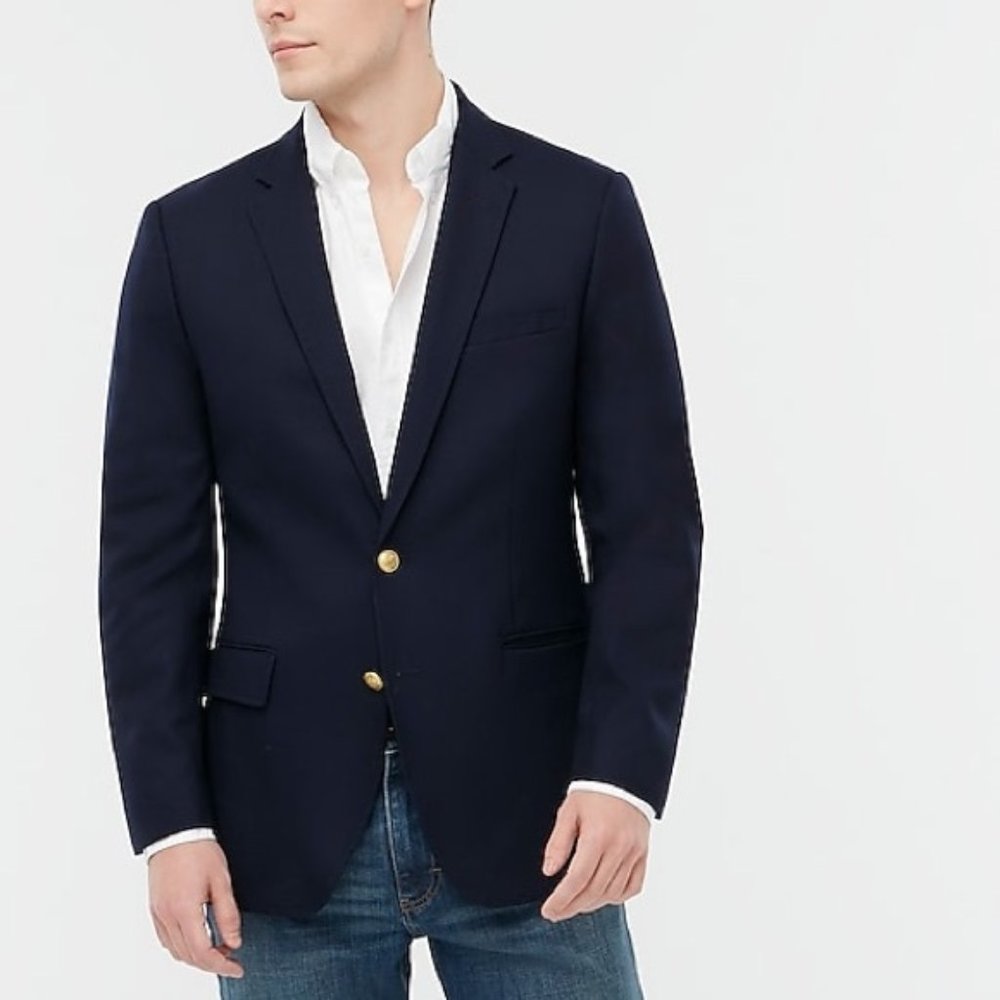J Crew Men's Navy University Blazer AJ411
